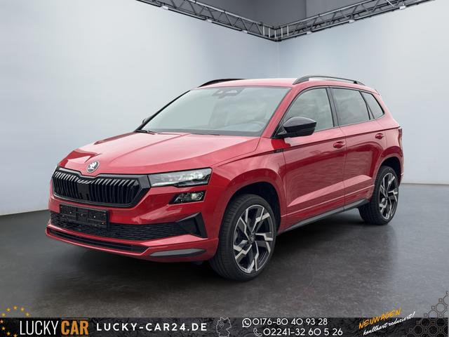 Lagerfahrzeug Skoda Karoq - Sportline 1,5 TSI DSG 2ZKlimaautomatik Canton Anh&auml;ngerkupplung Totewinkel Assistent 2 x Einparkhilfe Kamera 19 Zoll Felgen adaptiver Tempomat 5J Garantie