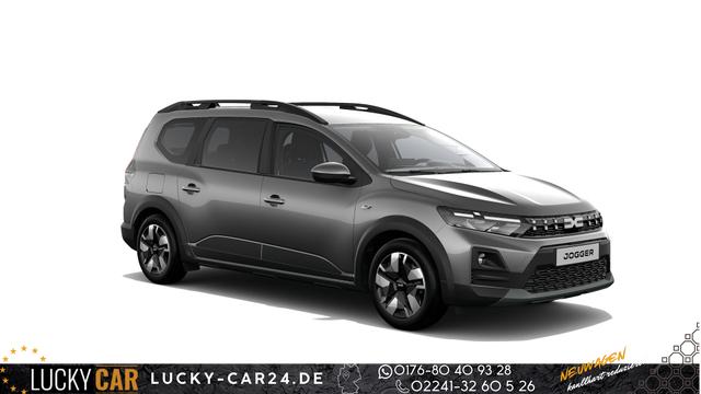 Bestellfahrzeug, konfigurierbar Dacia Jogger - Expression 1.8 hybrid (Benzin/Elektro)155 AUTOMATIK, 5-SITZPL&Auml;TZE, 3 Jahre Garantie, Klima, Parksensoren hinten, R&uuml;ckfahrkamera, Abgedunkelte Scheiben Lederlenkrad, Armlehne, Media Display 10   Smartphone-Spiegelung, Tempomat, Dachreling