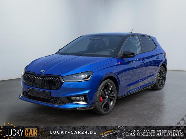 Lagerfahrzeug Skoda Fabia - 130 1,5 TSI DSG 2 ZoKlima ACC Navi 2x Einparkhilfe Kessy 18 Zoll beheiztes Lenkrad Sitzheizung Sunset 5J Garantie