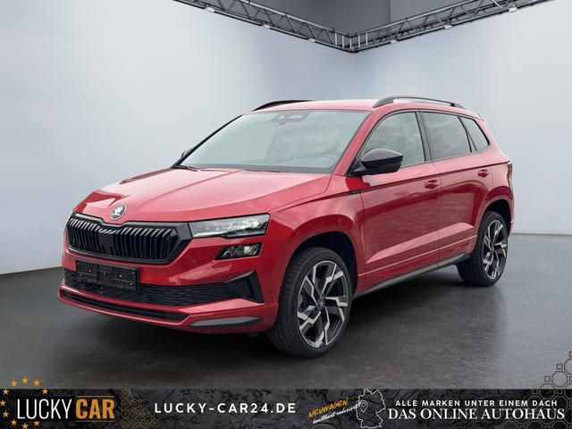 Lagerfahrzeug Skoda Karoq - Sportline 1,5 TSI DSG 2ZKlimaautomatik Canton Anh&auml;ngerkupplung Totewinkel Assistent 2 x Einparkhilfe Kamera 19 Zoll Felgen adaptiver Tempomat 5J Garantie