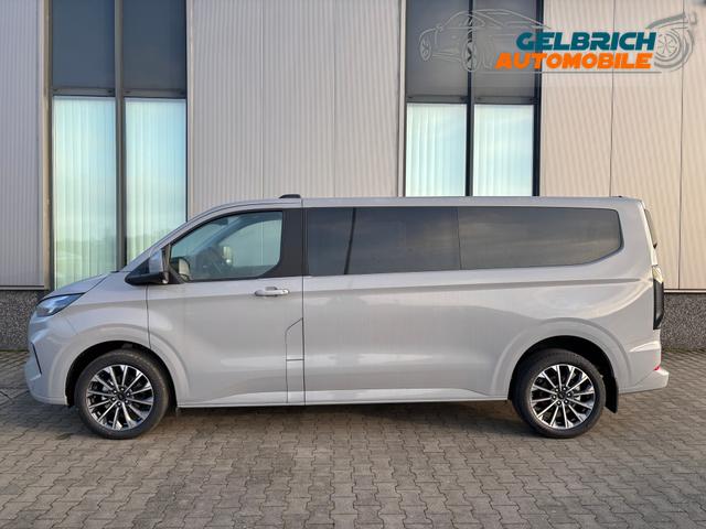 Ford Tourneo Custom Sport 2.5 Duratec Hybrid (PHEV) 232PS CVT (AUTOMATIK) L2 (LANGER RADSTAND) H1, 5J Garantie, 8 Plätze, 17" Alu, Schiebetüre re+li, Teil-Kunstlederpolster + Sitzheizung, 3-Zonen-Klimautomatik, Alarm, Privacy-Glas, Parksensoren v/h, Rückfahrkamera, LED-Scheinwe 
