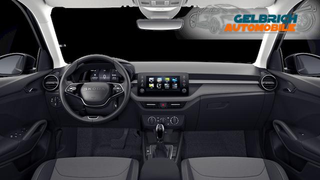 Skoda Fabia Extra Plus 1.0 TSI 116PS DSG (AUTOMATIK), 5J Garantie, BLACK-MAGIC METALLIC, CLIMATRONIC, BEHEIZTE FRONTSCHEIBE, SITZHEIZUNG, M-Lederlenkrad BEHEIZT, 15" ALU, Parksensoren hinten, R&uuml;ckfahrkamera, Infotainment 8", Virtual Cockpit, Tempomat, NSW, Wireless SmartLink 