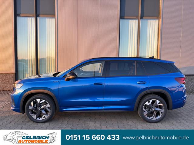 Skoda Kodiaq - Sportline Angebot f. Menschen mit Behinderung 100%! 1.5 TSI iV PLUG-IN-HYBRID 204PS DSG, 19" Alu, NAVI 13", MATRIX-LED-Scheinwerfer, KESSY, Alarm, Parksensoren vorn/hinten, Rückfahrkamera, Tempomat, Elektr. Heckklappe + Fahrersitz, Sitzheizung, 3-Zonen