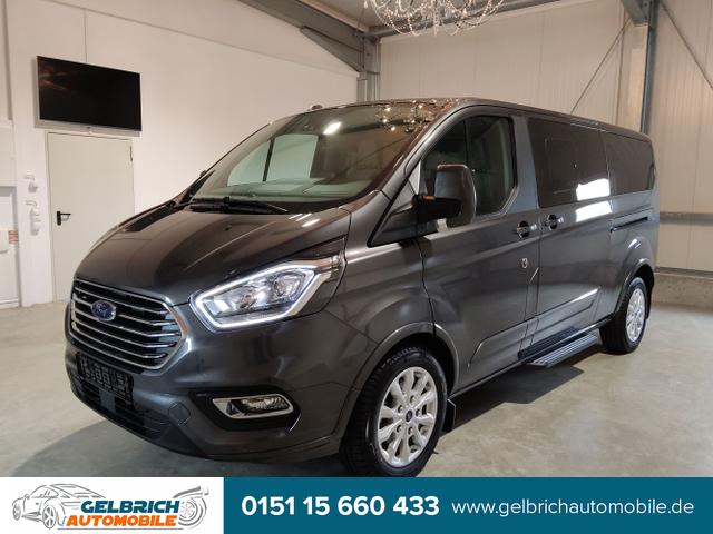 Ford Tourneo Custom - L2 Titanium 2.0 EcoBlue MHEV 150 PS-Navi-DAB-PDC-ACC-Spurhalteassistent-ToterWinkel-LED-17"Alu-Leder-8Sitze-Sofort