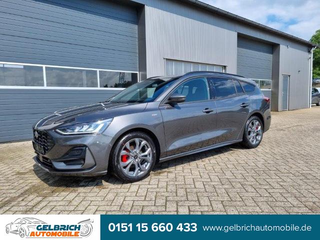 Ford Focus Turnier - 1.0 125PS ST-Line X Voll-Leder elektr. Heckklappe Winterpaket Rückf.Kamera ACC Klimaautomatik Sitzheizung Lenkradheizung Frontscheibe beheizb. Ford-Navi SYNC 4 B+O Sound DAB+ Bluetooth Apple Carplay Android Auto PDC v+h 2xKeyless 17-LM