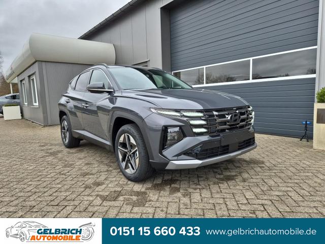 Hyundai TUCSON - Trend 1.6 T-GDI 215PS AT HEV FACELIFT MY2025 elektr. Heckklappe Teil-Leder Sitzheizung v+h Lenkradheizung ACC Klimaautomatik Navi Touchscreen DAB+ wireless Apple CarPlay + Android Auto PDC Rückf.Kamera Matrix-LED-Scheinw.