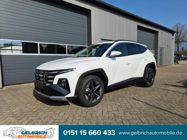 Hyundai TUCSON - Trend 1.6 T-GDI 160PS Automatik FACELIFT MY2025 elektr. Heckklappe Teil-Leder Sitzheizung v+h Lenkradheizung ACC Klimaautomatik Navi Touchscreen DAB+ wireless Apple CarPlay + Android Auto PDC Rückf.Kamera Matrix-LED-Scheinw.