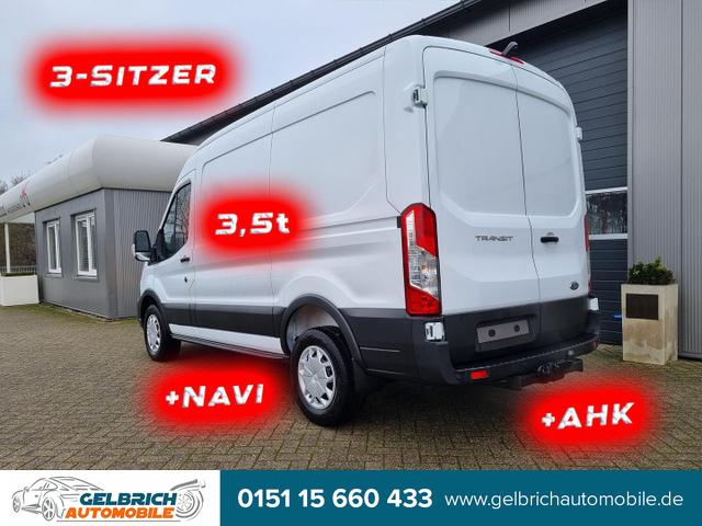 Ford Transit - L2H2 2.0 TDCi 130PS Trend 3,5t 3-Sitzer AHK Klima Navi Bluetooth DAB Frontscheibe beheizb. PDC v+h Rückf.Kamera Tempomat