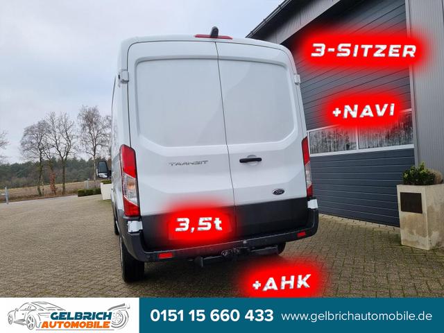 Ford Transit - L2H2 2.0 TDCi 130PS Trend 3,5t 3-Sitzer AHK Klima Navi Bluetooth DAB Frontscheibe beheizb. PDC v+h Rückf.Kamera Tempomat