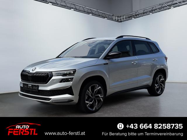 Lagerfahrzeug Skoda Karoq - 1,5 TSI DSG Sportline 2ZKli AHK ACC SHT PDC Kam 19Zo 5JG