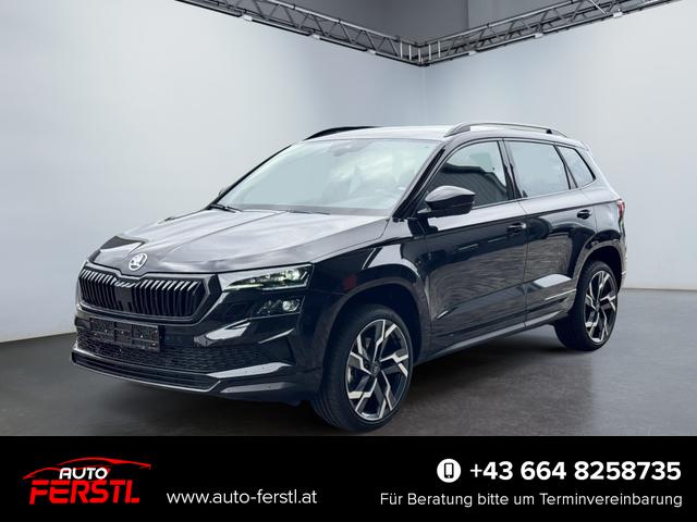 Lagerfahrzeug Skoda Karoq - 2,0 TDI DSG Sportline 2ZKli AHK ACC SHT PDC Kam 19Zo 5JG