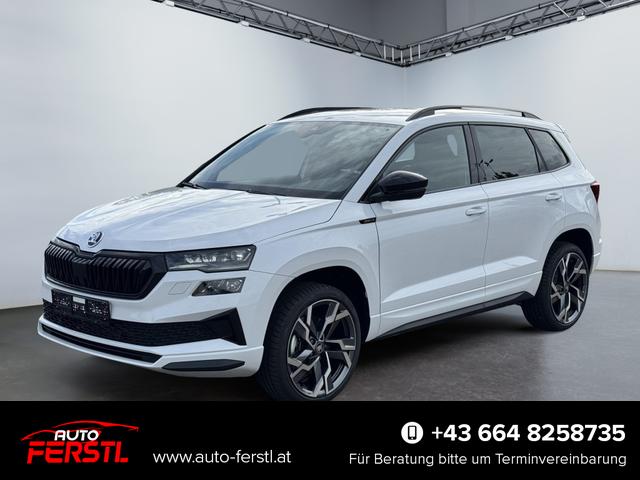 Lagerfahrzeug Skoda Karoq - 2,0 TDI DSG Sportline 2ZKli AHK ACC SHT PDC Kam 19Zo 5JG