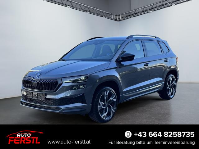 Lagerfahrzeug Skoda Karoq - 1,5 TSI DSG Sportline 2ZKli AHK ACC Canton PDC Kam 19Zo 5JG
