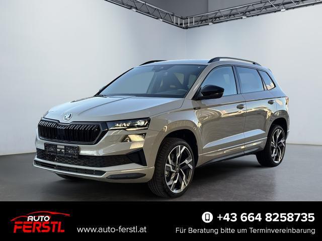 Lagerfahrzeug Skoda Karoq - 1,5 TSI DSG Sportline 2ZKli AHK ACC Canton PDC Kam 19Zo 5JG
