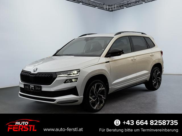 Lagerfahrzeug Skoda Karoq - 1,5 TSI DSG Sportline 2ZKli AHK ACC Canton PDC Kam 19Zo 5JG