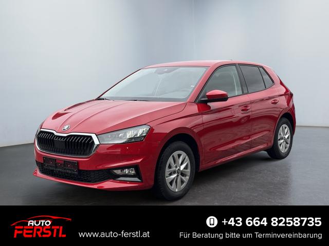 Lagerfahrzeug Skoda Fabia - 1,0 TSI Extra Plus 2 ZoKlima ACC Navi 2x Einparkhilfe Kessy beheiztes Lenkrad Sitzheizung Sunset 5J Garantie