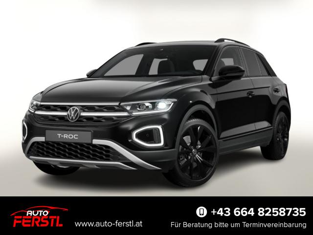 Vorlauffahrzeug Volkswagen T-Roc - Style 190 DSG 4M BlackP AHK Matrix Nav EHK