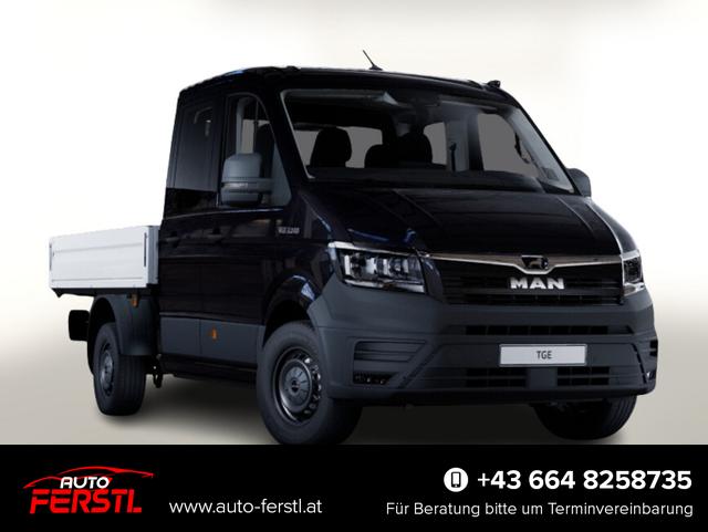Vorlauffahrzeug MAN TGE - Pritsche DoKa 2.0 TDI 140 Kam Temp PDC 7-S