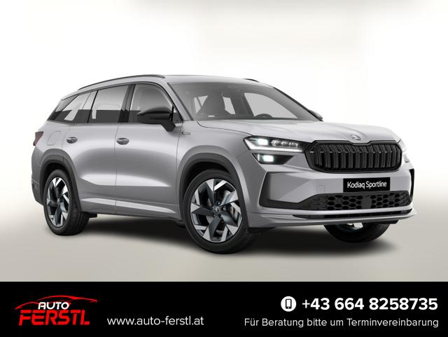 Vorlauffahrzeug Skoda Kodiaq - Sportline Sportl AHK Pano Matrix Nav Kessy ACC SunS