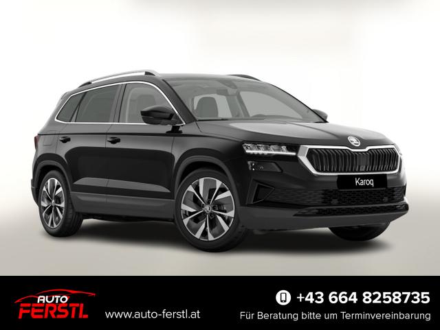Lagerfahrzeug Skoda Karoq - Selection TSI 150 DSG Pano AHK NavC SideA Leder ACC