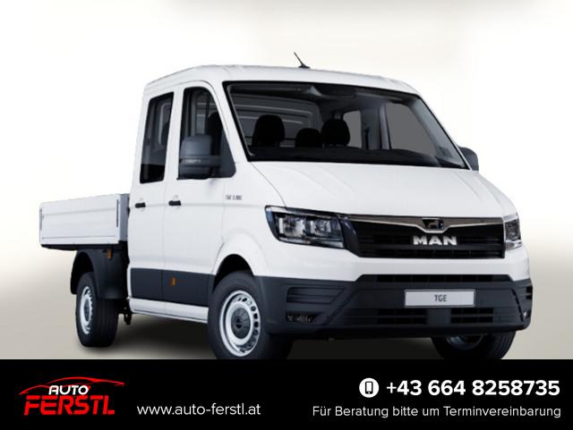 Vorlauffahrzeug MAN TGE - Pritsche DoKa 2.0 TDI 177 DSG 4M Temp SmartL