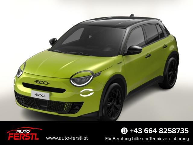 Vorlauffahrzeug Fiat 600 - Sport Hybrid Nav SHZ ACC Kam Keyl PDC PrivG