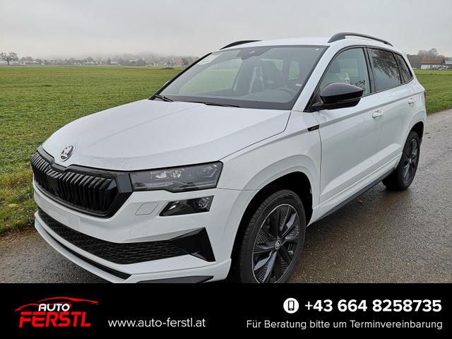 Vorlauffahrzeug Skoda Karoq - Sportline 1.5TSI DSG AHK Matrix ACC Navi Sound Totwinkel