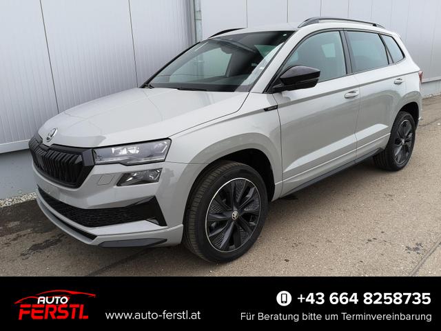 Vorlauffahrzeug Skoda Karoq - Sportline 1.5TSI DSG AHK Matrix ACC Navi Sound Totwinkel