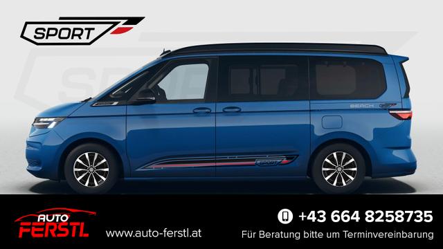 Lagerfahrzeug Volkswagen T7 California - Beach 2.0TDI DSG Sport Edition 8 Fach GV5 Lite 