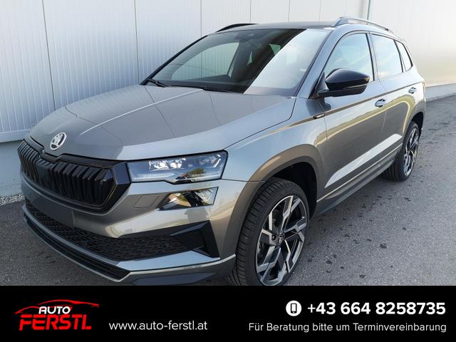 Lagerfahrzeug Skoda Karoq - Sportline 2.0TDI DSG 4x4 AHK Matrix Pano Sound Leder 19 Zoll