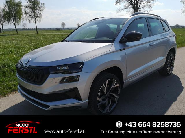 Lagerfahrzeug Skoda Karoq - Sportline 2.0TDI DSG 4x4 AHK Matrix Leder 19 Zoll