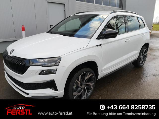 Lagerfahrzeug Skoda Karoq - Sportline 2.0TDI DSG 4x4 AHK Matrix Leder 19 Zoll