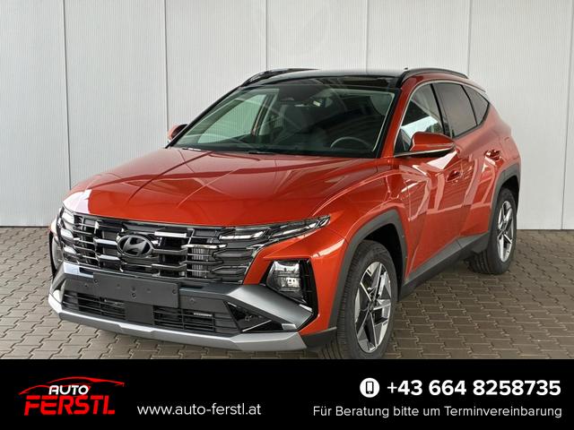 Lagerfahrzeug Hyundai TUCSON - E-Motion 1.6 T-GDI 2WD 48V DCT / Panoramadach ACC Sitz   Lenkradheizung LED Navi PDC V&H Kamera Alu 18"