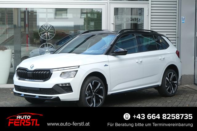 Lagerfahrzeug Skoda Kamiq - Monte Carlo 1.5 TSI DSG AHK ACC Side-Assist Matrix Panodach Kamera 18 Zoll