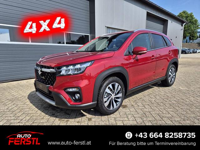 Lagerfahrzeug Suzuki S-Cross - Comfort  110PS MHEV 4x4 ALLGRIP 1.4 Boosterjet Teilleder Navi Klimaautomatik Sitzheizung ACC PDC v h 4x Kamera Suzuki-Radio Apple CarPlay Android Auto Touchscreen 2xKeyless 17-LM