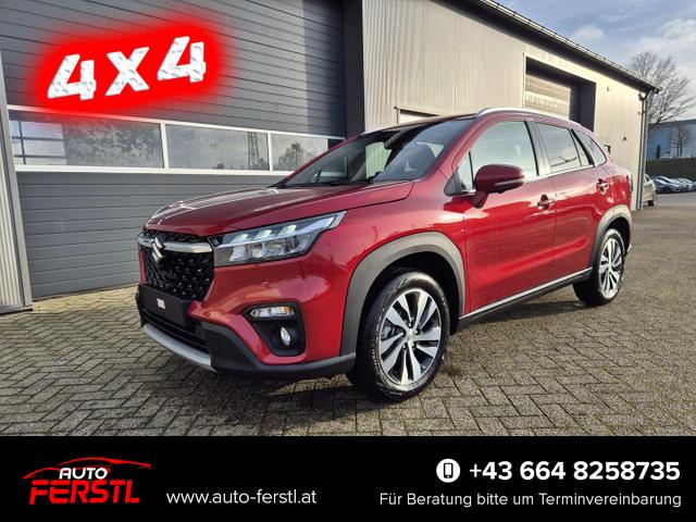 Lagerfahrzeug Suzuki S-Cross - Comfort  110PS Automatik MHEV 4x4 ALLGRIP 1.4 Boosterjet Allrad Teilleder Navi Klimaautomatik Sitzheizung ACC PDC v h 4x Kamera Suzuki-Radio Apple CarPlay Android Auto Touchscreen 2xKeyless 17-LM