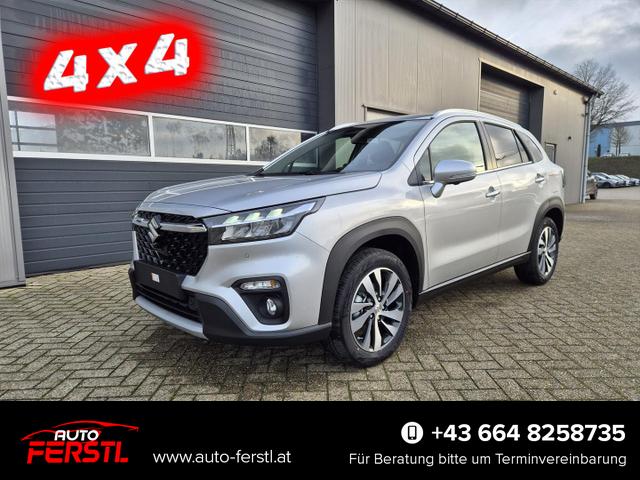 Lagerfahrzeug Suzuki S-Cross - Comfort  110PS Automatik MHEV 4x4 ALLGRIP 1.4 Boosterjet Allrad Teilleder Navi Klimaautomatik Sitzheizung ACC PDC v h 4x Kamera Suzuki-Radio Apple CarPlay Android Auto Touchscreen 2xKeyless 17-LM
