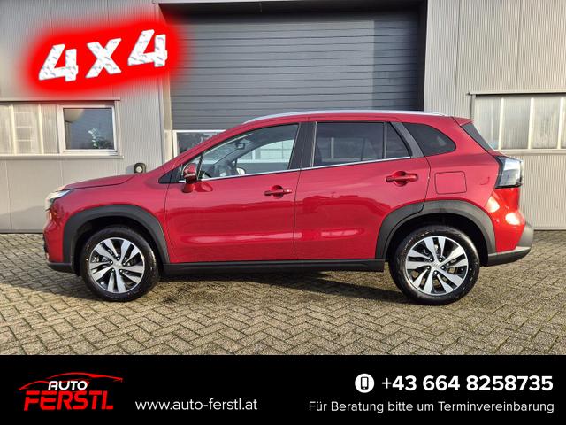 Lagerfahrzeug Suzuki S-Cross - Comfort  110PS Automatik MHEV 4x4 ALLGRIP 1.4 Boosterjet Allrad Teilleder Navi Klimaautomatik Sitzheizung ACC PDC v h 4x Kamera Suzuki-Radio Apple CarPlay Android Auto Touchscreen 2xKeyless 17-LM