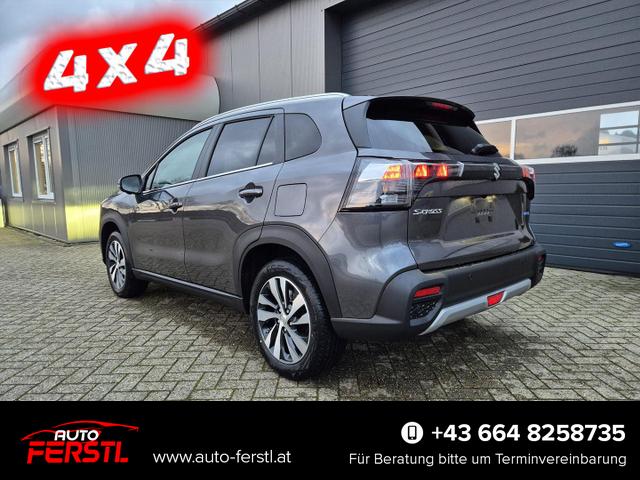 Lagerfahrzeug Suzuki S-Cross - Comfort  110PS Automatik MHEV 4x4 ALLGRIP 1.4 Boosterjet Allrad Teilleder Navi Klimaautomatik Sitzheizung ACC PDC v h 4x Kamera Suzuki-Radio Apple CarPlay Android Auto Touchscreen 2xKeyless 17-LM