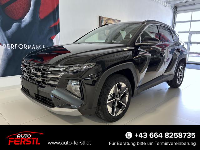 Lagerfahrzeug Hyundai TUCSON - GO  1.6 T-GDI Hybrid 4WD AT 158 kW / 215 PS 2-Zonen-Klimaautomatik, Android Auto, Apple CarPlay, Voll-LED Scheinwerfer, Keyless Go, Navigationssystem, Virtual Cockpit, 18 Zoll Leichtmetallfelgen, uvm.