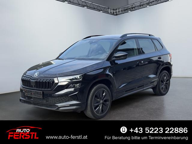 Vorlauffahrzeug Skoda Karoq - 1,5 TSI DSG Sportline 2ZKlima Anh&auml;ngerkupplung ACC Canton 2x Einparkhilfe Kamera Totewinkel 18Zoll 5J Garantie