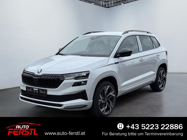 Vorlauffahrzeug Skoda Karoq - Sportline 1,5 TSI DSG 2ZKlimaautomatik Canton Anh&auml;ngerkupplung Totewinkel Assistent 2 x Einparkhilfe Kamera 19 Zoll Felgen adaptiver Tempomat 5J Garantie