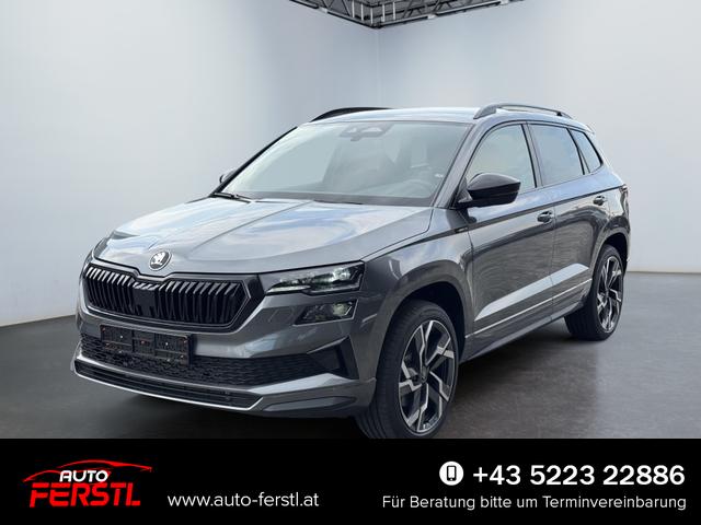 Lagerfahrzeug Skoda Karoq - Sportline 2,0 TSI 4x4 DSG 2ZKlimaautomatik Canton Anh&auml;ngerkupplung Totewinkel Assistent 2 x Einparkhilfe Kamera 19 Zoll Felgen adaptiver Tempomat 5J Garantie