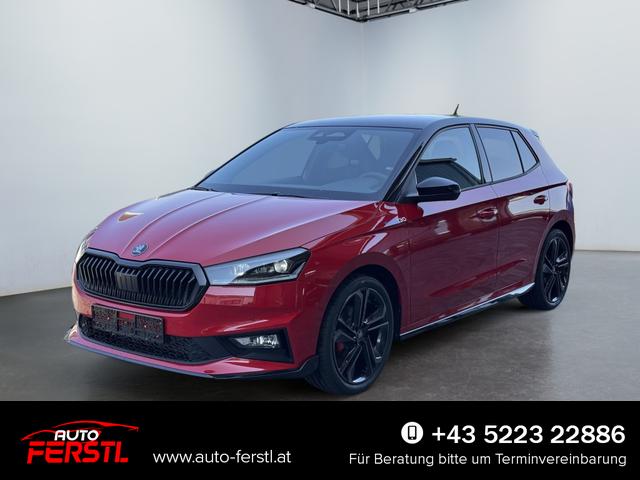 Lagerfahrzeug Skoda Fabia - 130 1,5 TSI DSG 2 ZoKlima ACC Navi 2x Einparkhilfe Kessy 18 Zoll beheiztes Lenkrad Sitzheizung Sunset 5J Garantie