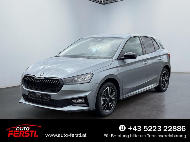 Lagerfahrzeug Skoda Fabia - Monte Carlo 1,0 TSI DSG 2 ZoKlima Apple Einparkhilfe beheiztes Lenkrad Sitzheizung Sunset 5J Garantie