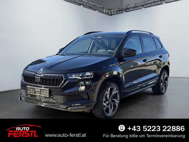 Lagerfahrzeug Skoda Karoq - Sportline 2,0 TDI DSG 2ZKlimaautomatik Canton Anh&auml;ngerkupplung Totewinkel Assistent 2 x Einparkhilfe Kamera 19 Zoll Felgen adaptiver Tempomat 5J Garantie