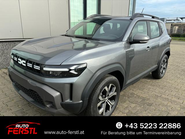 Bestellfahrzeug, konfigurierbar Dacia Duster - Expression 1.2 hybrid-G 150 (BENZIN/LPG) Mild-Hybrid 4x4 (ALLRAD) AUTOMATIK, 17" Alufelgen "TERGAN", Klimaanlage, R&uuml;ckfahrkamera, Parksensoren hinten, LED-Scheinwerfer, Radio Media 10"   Smartphone-Spiegelung, Armlehne, Dachreling, Tempomat