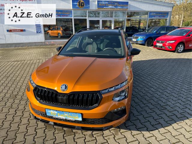 Skoda / Kamiq / Orange / / / Monte Carlo 1.5 TSI DSG *NAVI*ACC*EL.KLAPPE*AHK*MATRIX*