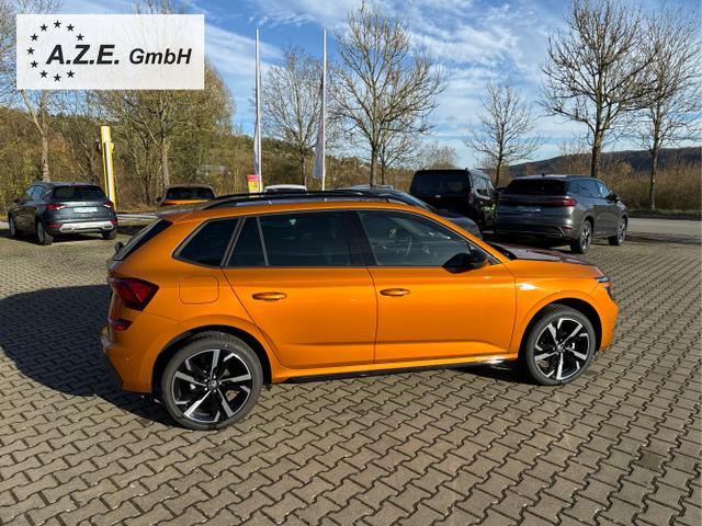 Skoda / Kamiq / Orange / / / Monte Carlo 1.5 TSI DSG *NAVI*ACC*EL.KLAPPE*AHK*MATRIX*