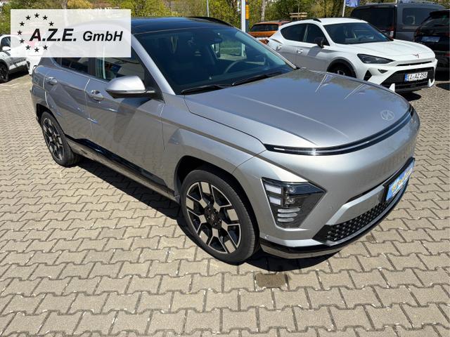 Hyundai / KONA Elektro / Silber / / / Executive 65,4 kWh *NAVI*HUD*360&deg; KAMERA*EL.KLAPPE*PANO*V2L*
